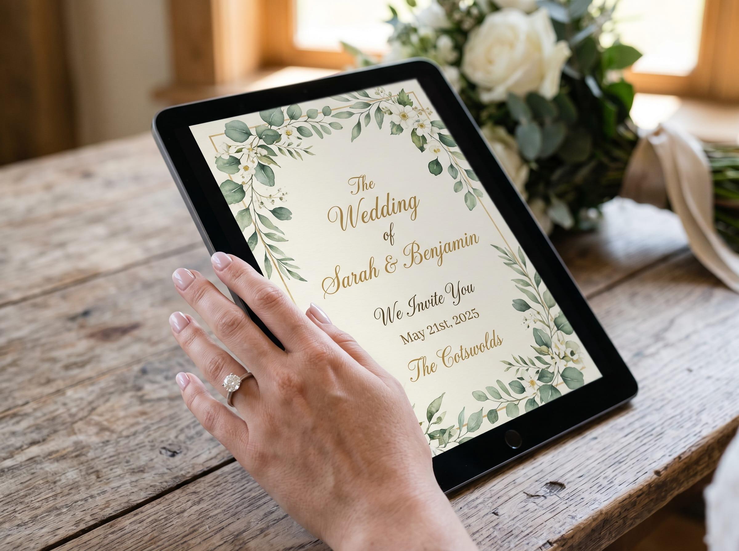 Wedding Planner on iPad