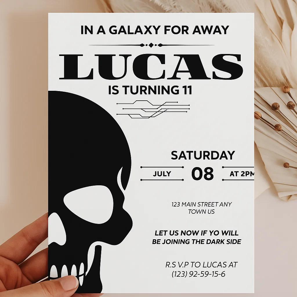 Blast Off to Lucas’ 11th Birthday – A Galactic Adventure Awaits on the Dark Side