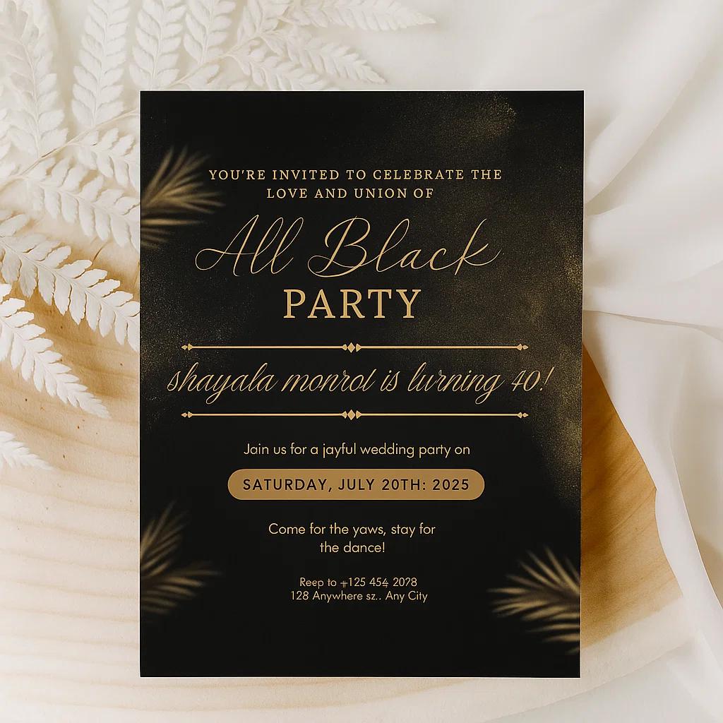 Celebrate Shayala Monroi’s 40th Birthday & Wedding! | All Black Party | Saturday, July 20th, 2025
