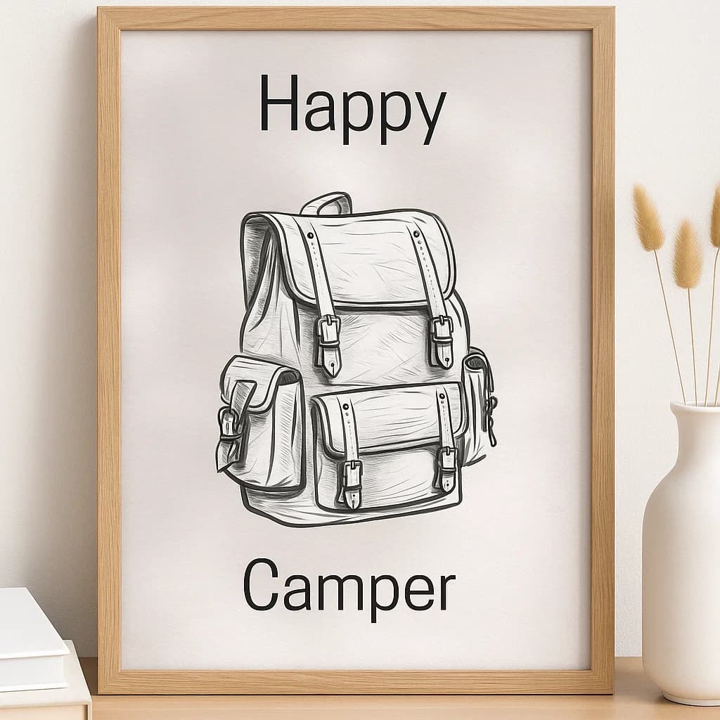 Embrace the Outdoors: The Joyful Spirit of a Happy Camper Ready for Adventure and Exploration in Nature's Embrace