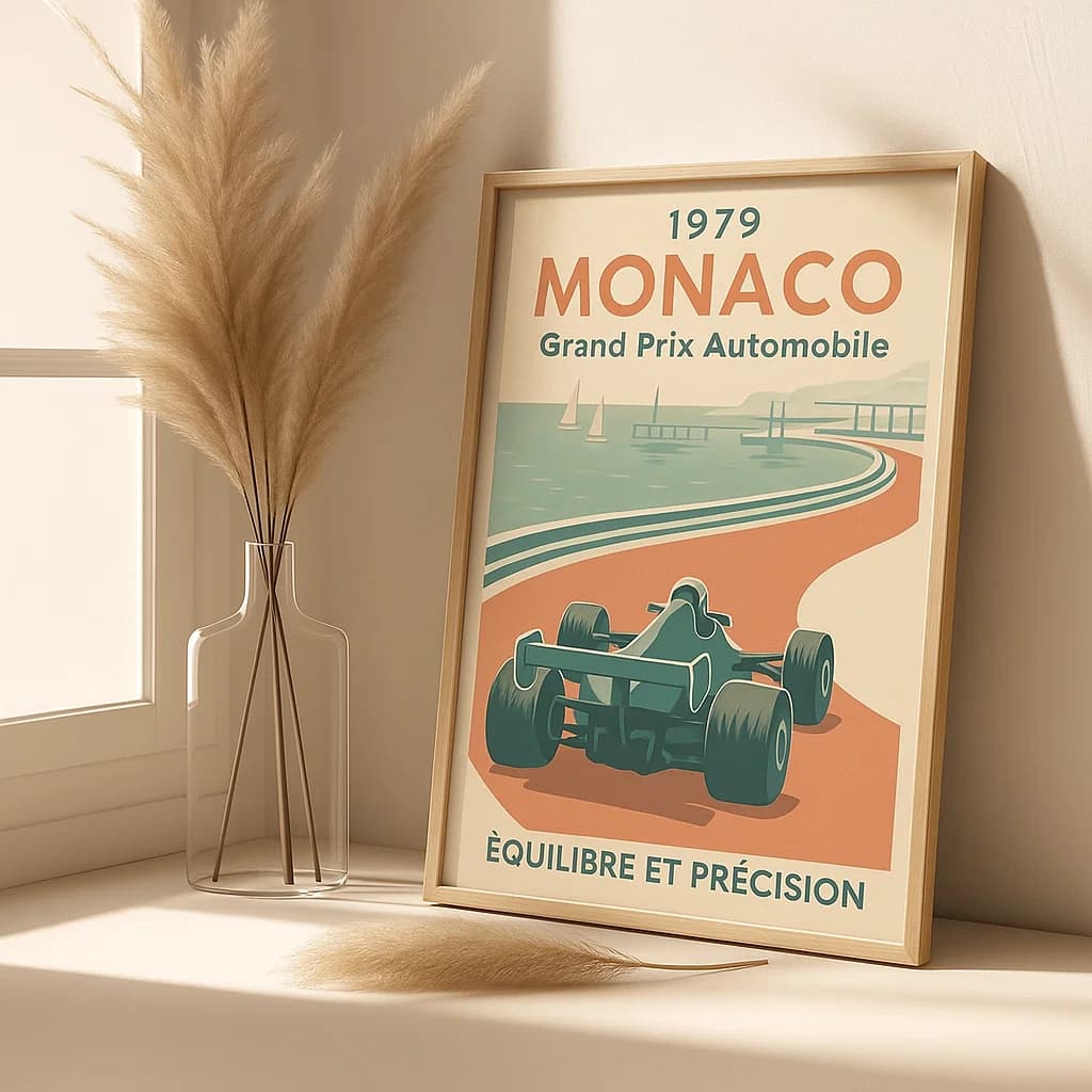Monaco Grand Prix 1979  A Celebration of Speed, Precision, and Elegance on the Iconic Streets of Monte Carlo