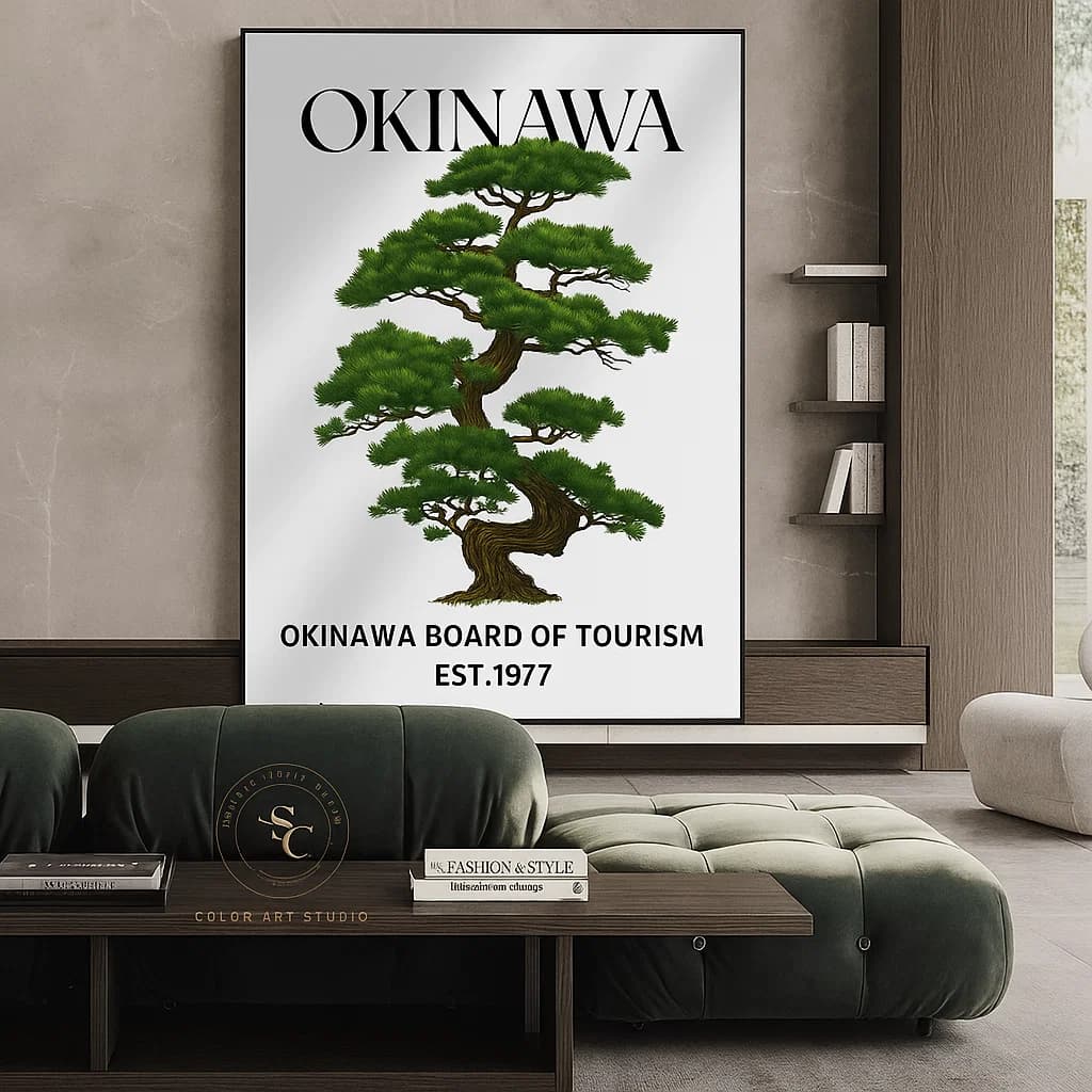 Okinawa Wall Art – Digital Poster | Timeless Japanese Landscape, Culture & Nature Print – Home or Office Decor