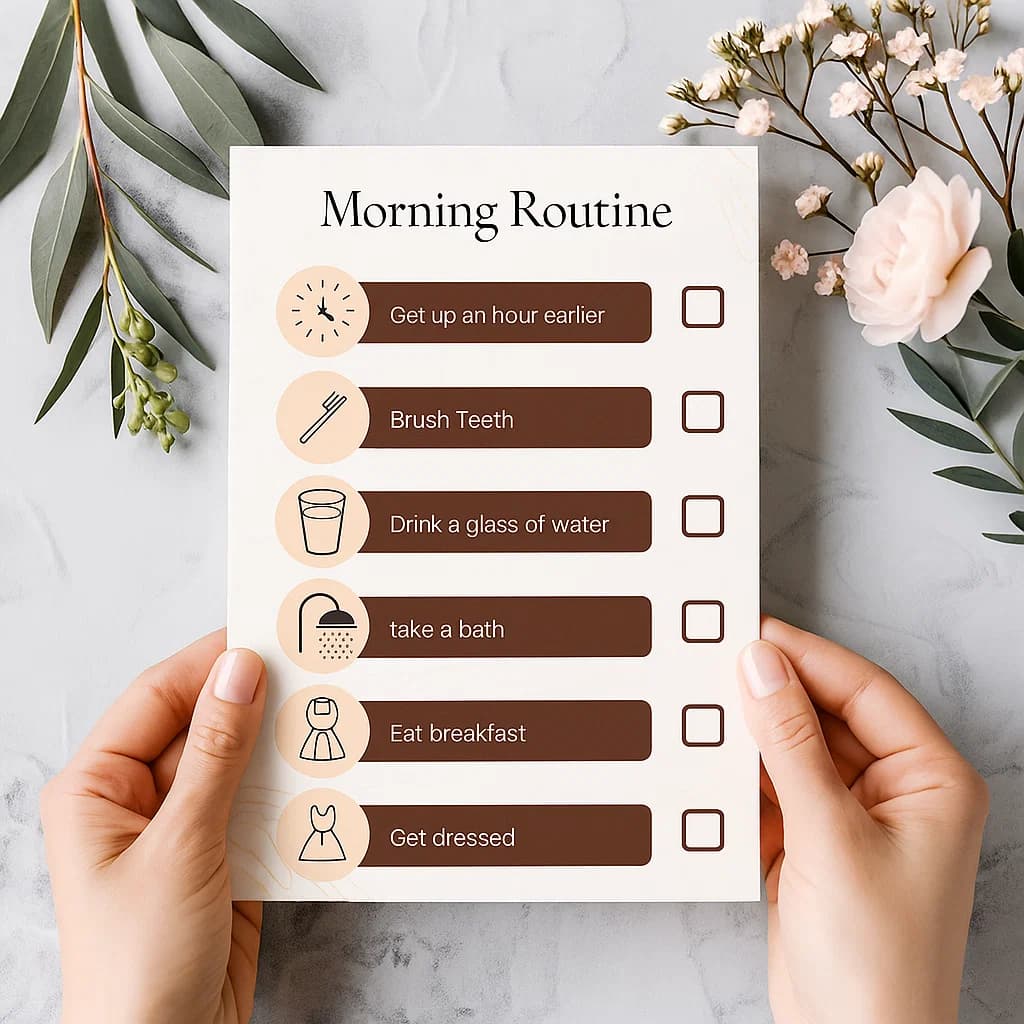 Daily Morning and Evening Routine Digital Planner Template to Boost Productivity, Build Habits, and Stay Organized with Ease Every Day