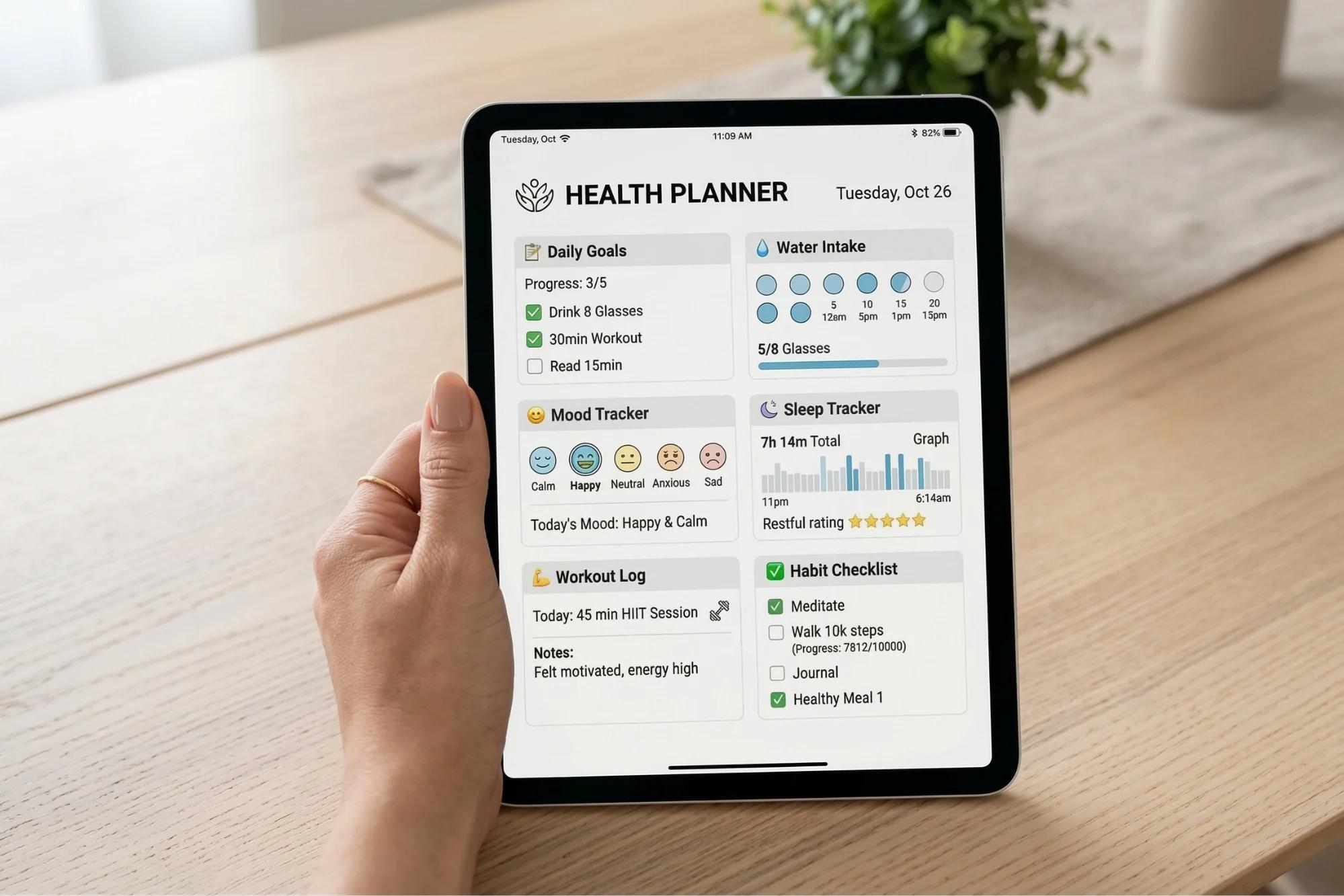 Hand with colorful beaded ring