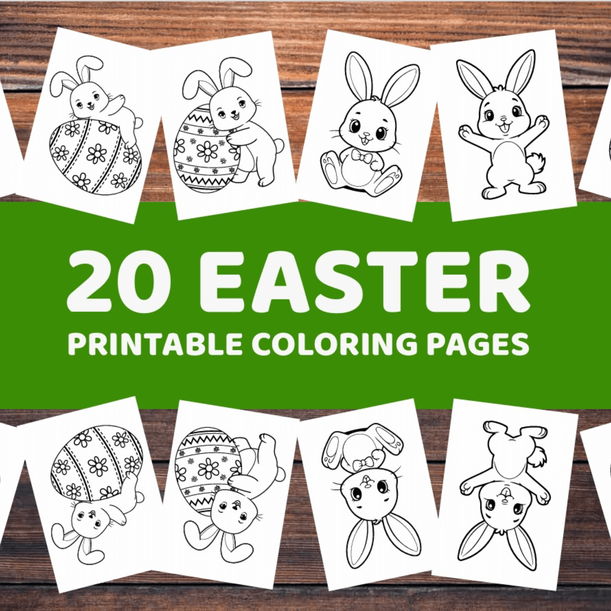 Fun and Easy Easter Coloring Pages for Kids, Toddlers, and Preschoolers – Perfect Simple Coloring Book for Little Ones, Enjoy Creative Spring Activities with Bunny and Egg Designs