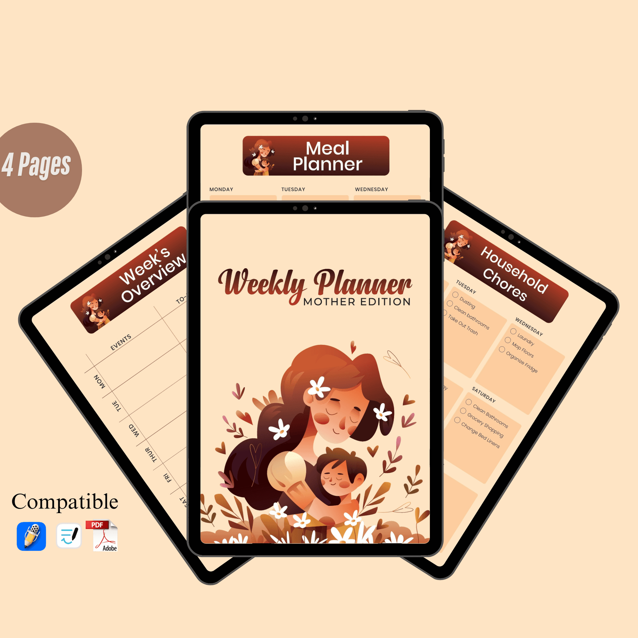 Mom’s Weekly Planner - Organize Your Week in Style