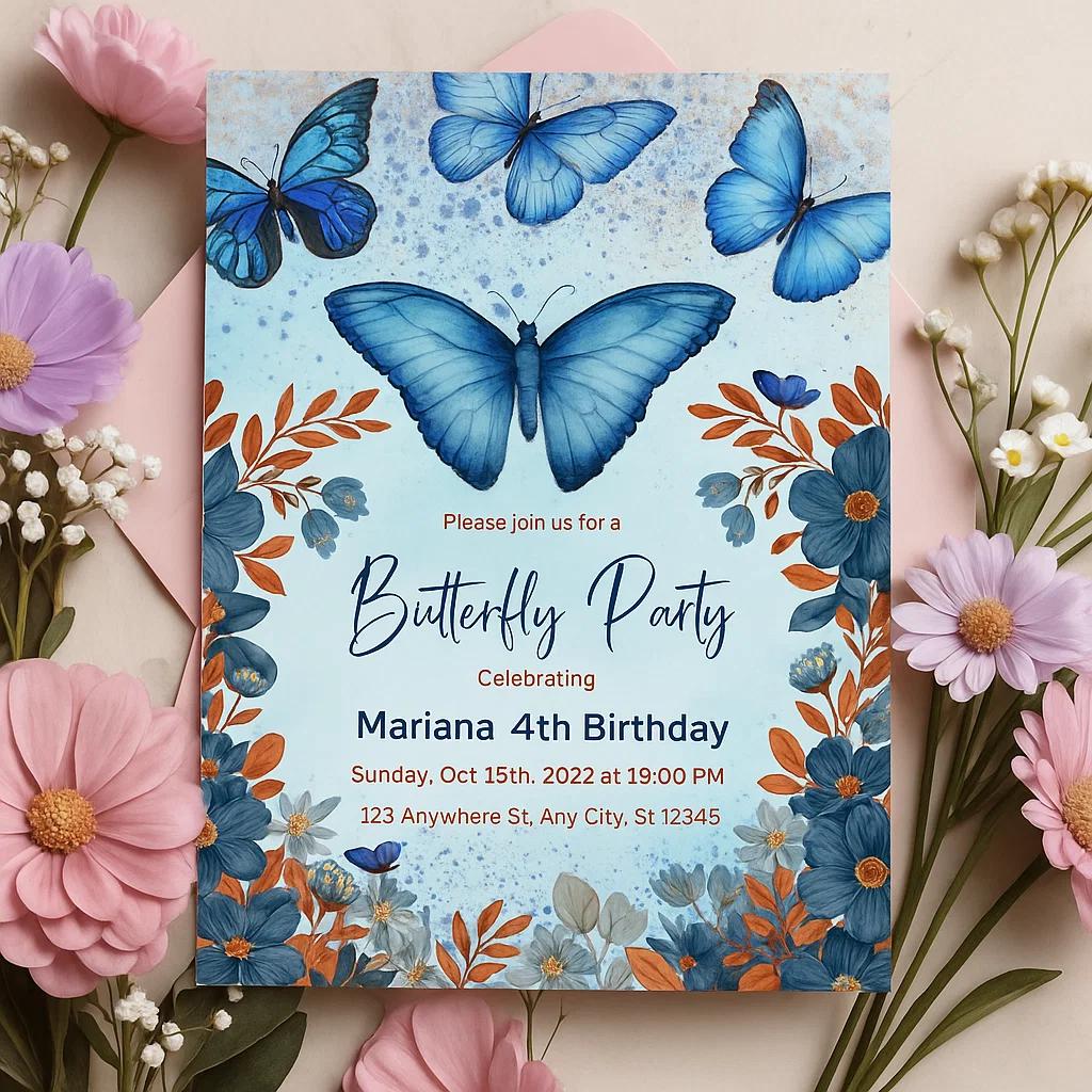 Customizable Birthday Party Invitation Template – Editable Digital Download – Printable Card for Kids & Adults – Fun, Easy, and Instant Access