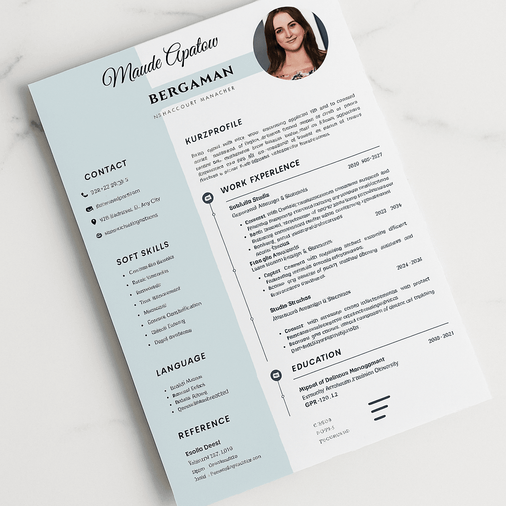 Key Account Manager Resume Template – Editable Canva CV, Modern Layout, ATS-Friendly Design, Instant Download, Strategic Business Executive Style