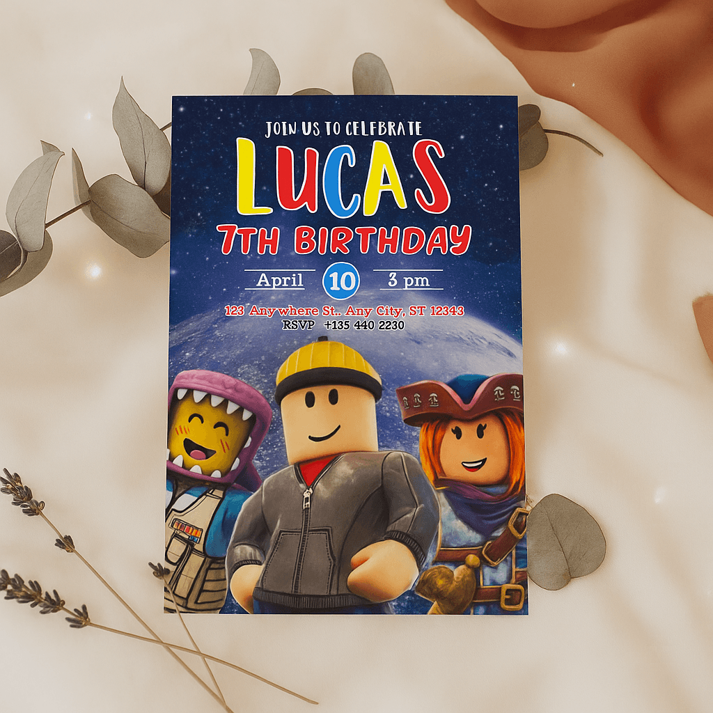 Birthday Party Invitation Template – Editable & Printable Digital Invite | Kids & Adults Party Card | Instant Download