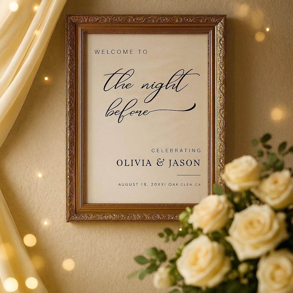 Olivia’s Wall Art Template – Editable Digital Print for Wedding, Engagement, Anniversary, and Home Décor