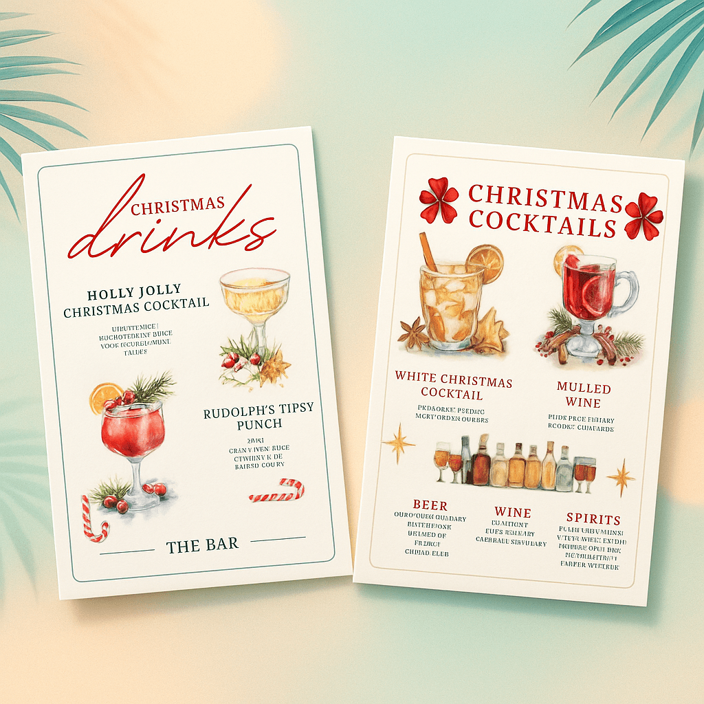 Summer Drinks Party Poster – Editable & Printable Cocktail Party Digital Template | Instant Download