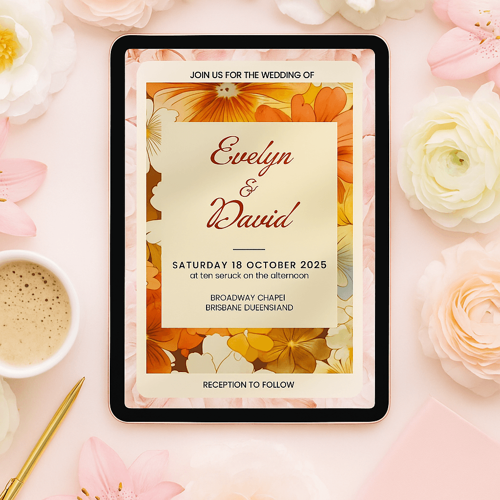 Wedding Invitation Template Customization | Editable, Elegant Designs for Your Perfect Wedding Day Invites