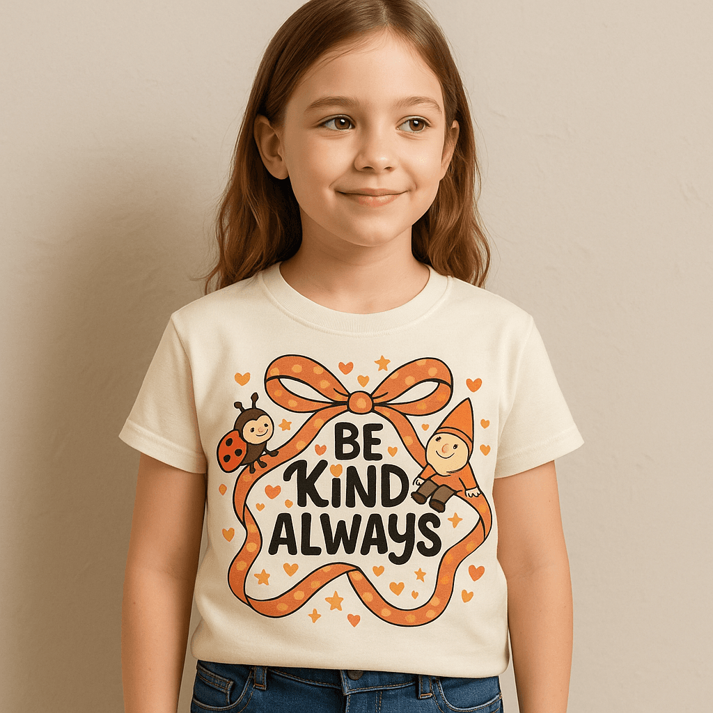 Coquette Bow "Be Kind Always" PNG – Inspirational Christian Quote, Motivational Kindness Art, Cute Coquette Aesthetic, Faith & Happiness Design