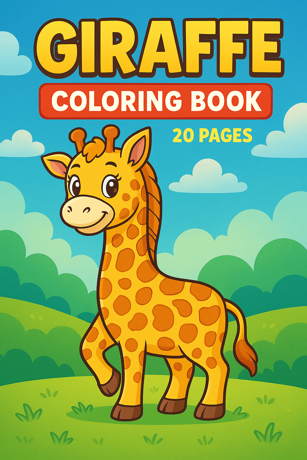 Giraffe Coloring Book: 20 Adorable Designs for Endless Creative Fun